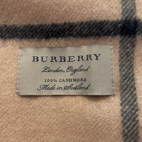 Burberry Multicolor Check Cashmere Scarf - Picture 5 of 5